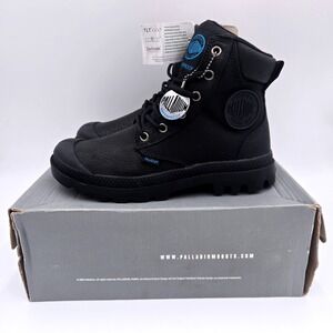 Palladium Pampa Sport Cuff Waterproof Boots Black Womens Size 5.5 Men 4 Combat‎